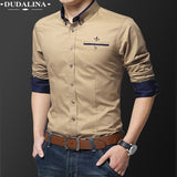 Long Sleeve Slim Fit Shirt Men